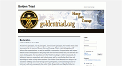 Desktop Screenshot of goldentriad.org